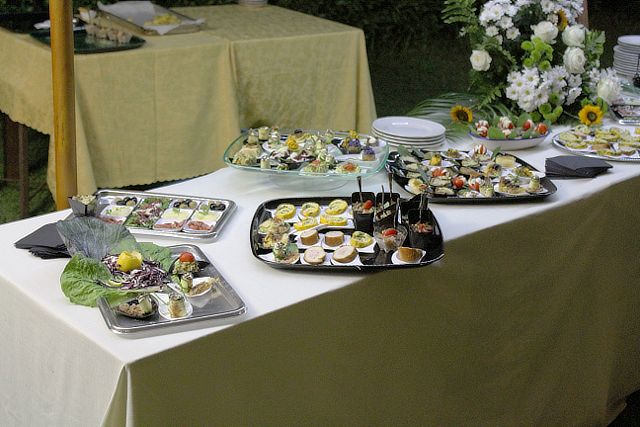 Buffet di nozze alla Valle di Ceri di Cerveteri Roma
